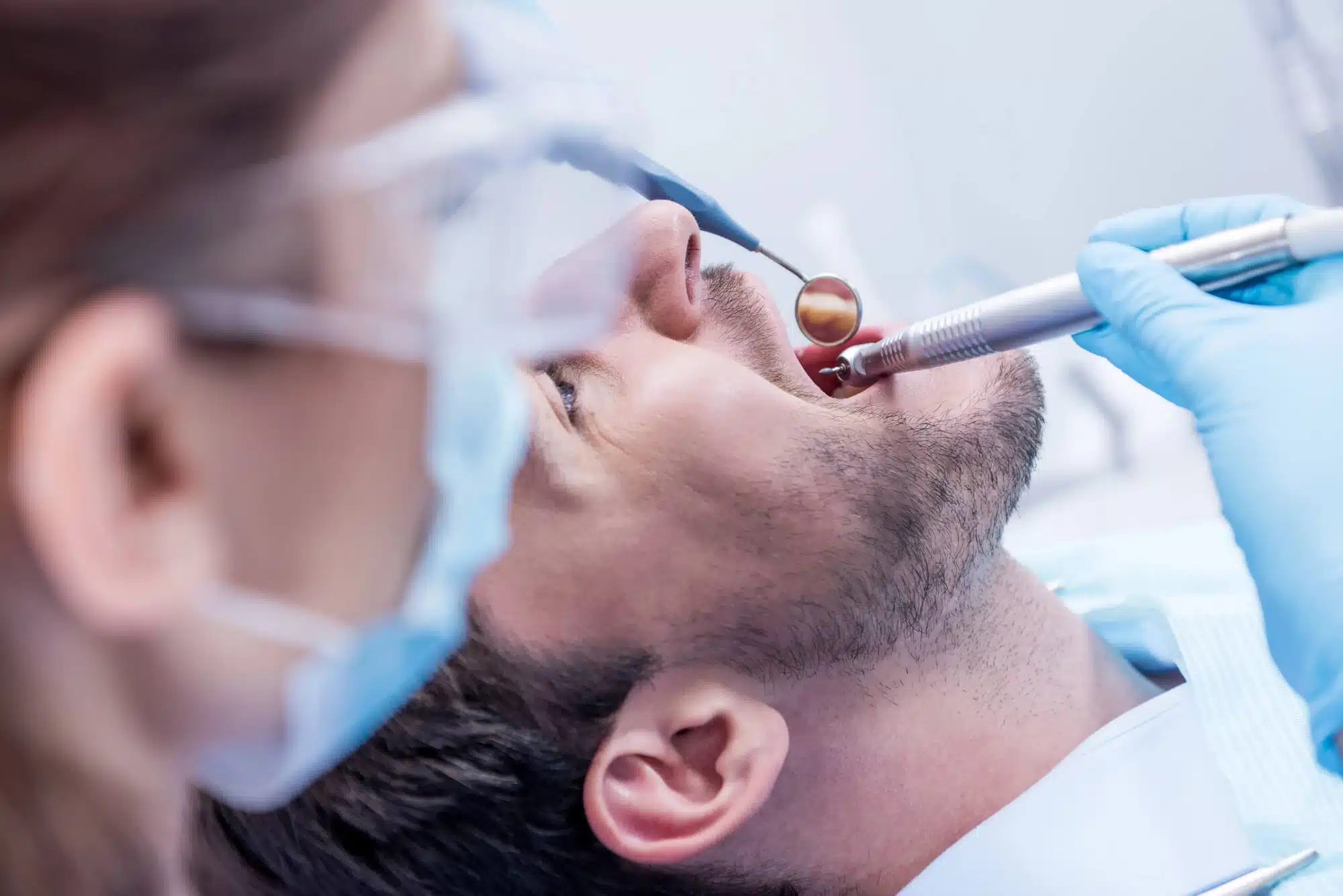 Man undergoing sinus lift palm beach gardens