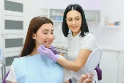 periodontist palm beach gardens showing shades of tooth
